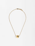 Collar Corto Con Esfera - Acero Inoxidable