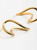 Aretes Onda - Acero Inoxidable