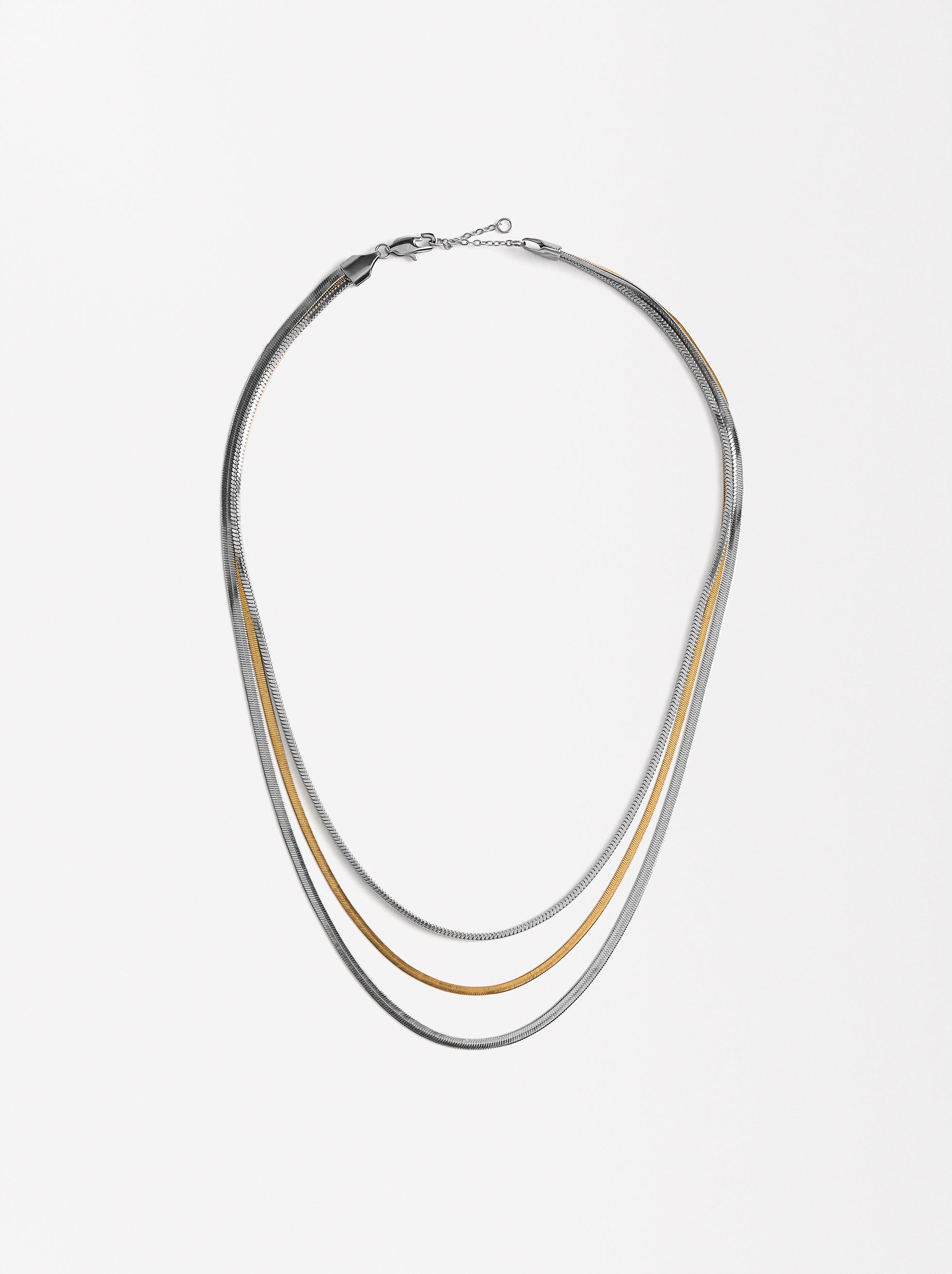Collar Triple Bicolor - Acero Inoxidable