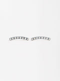 Aretes Con Cristales - Acero Inoxidable
