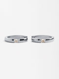 Aretes Medianos Con Zirconias - Acero Inoxidable