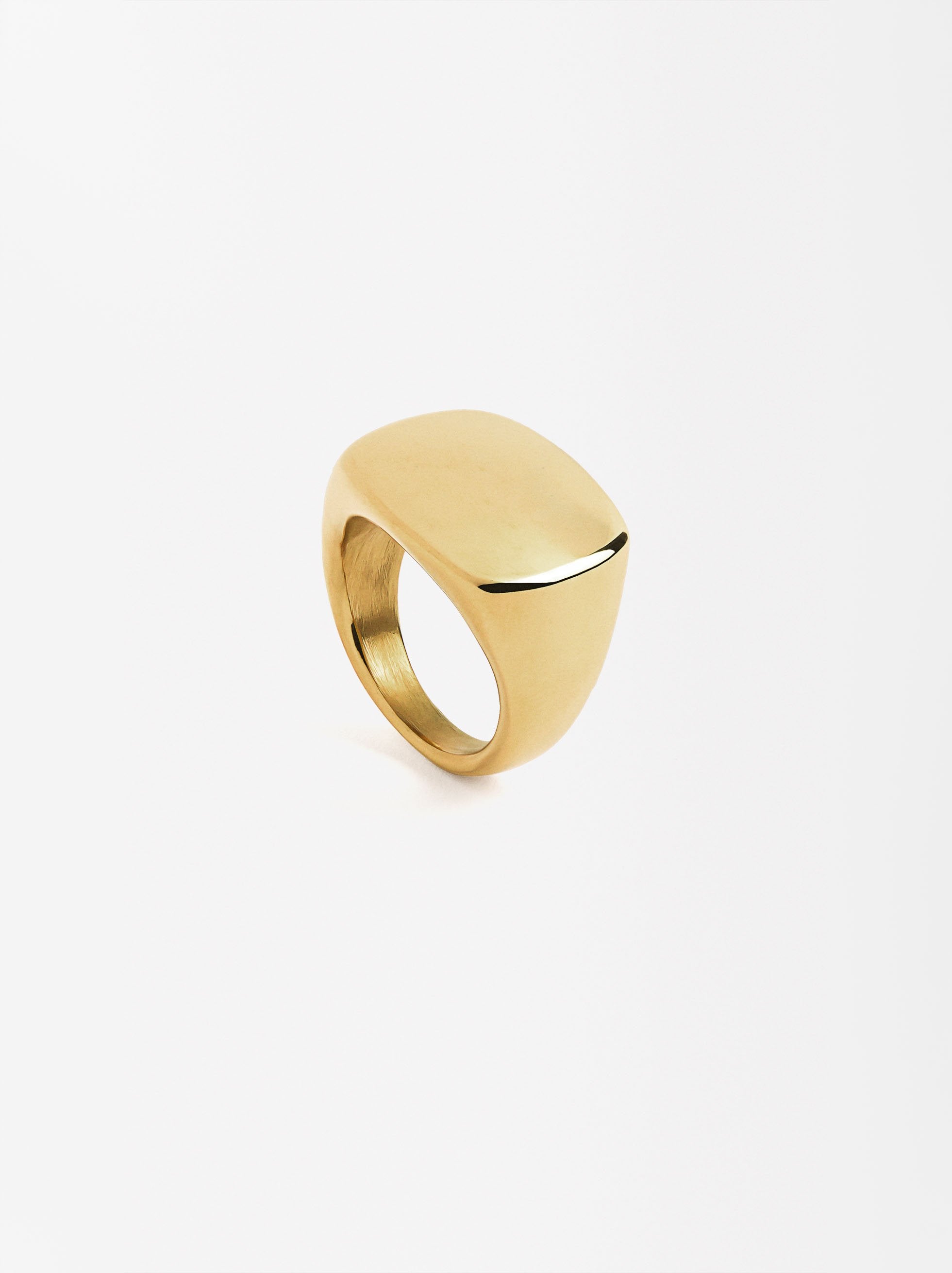 Anillo Cuadrado Liso - Acero Inoxidable