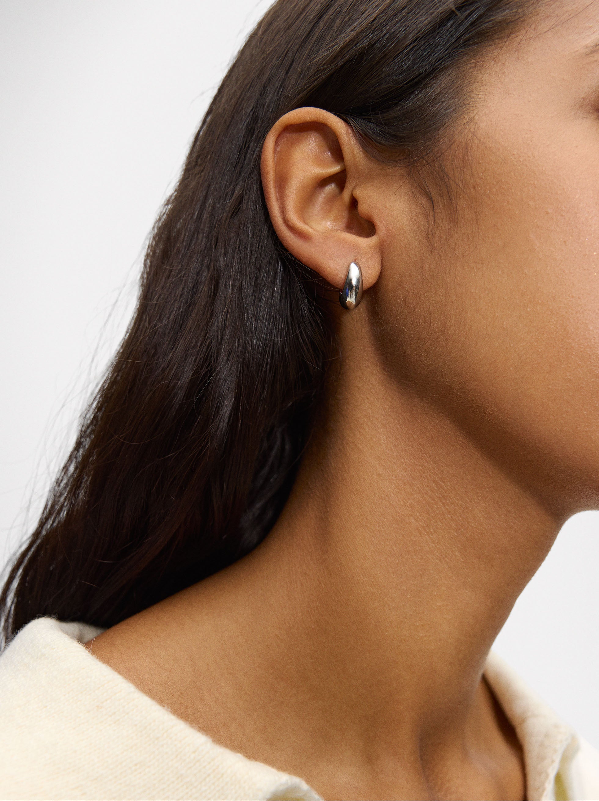Aretes Alargados - Acero Inoxidable