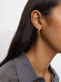 Aretes Con Cristales - Acero Inoxidable