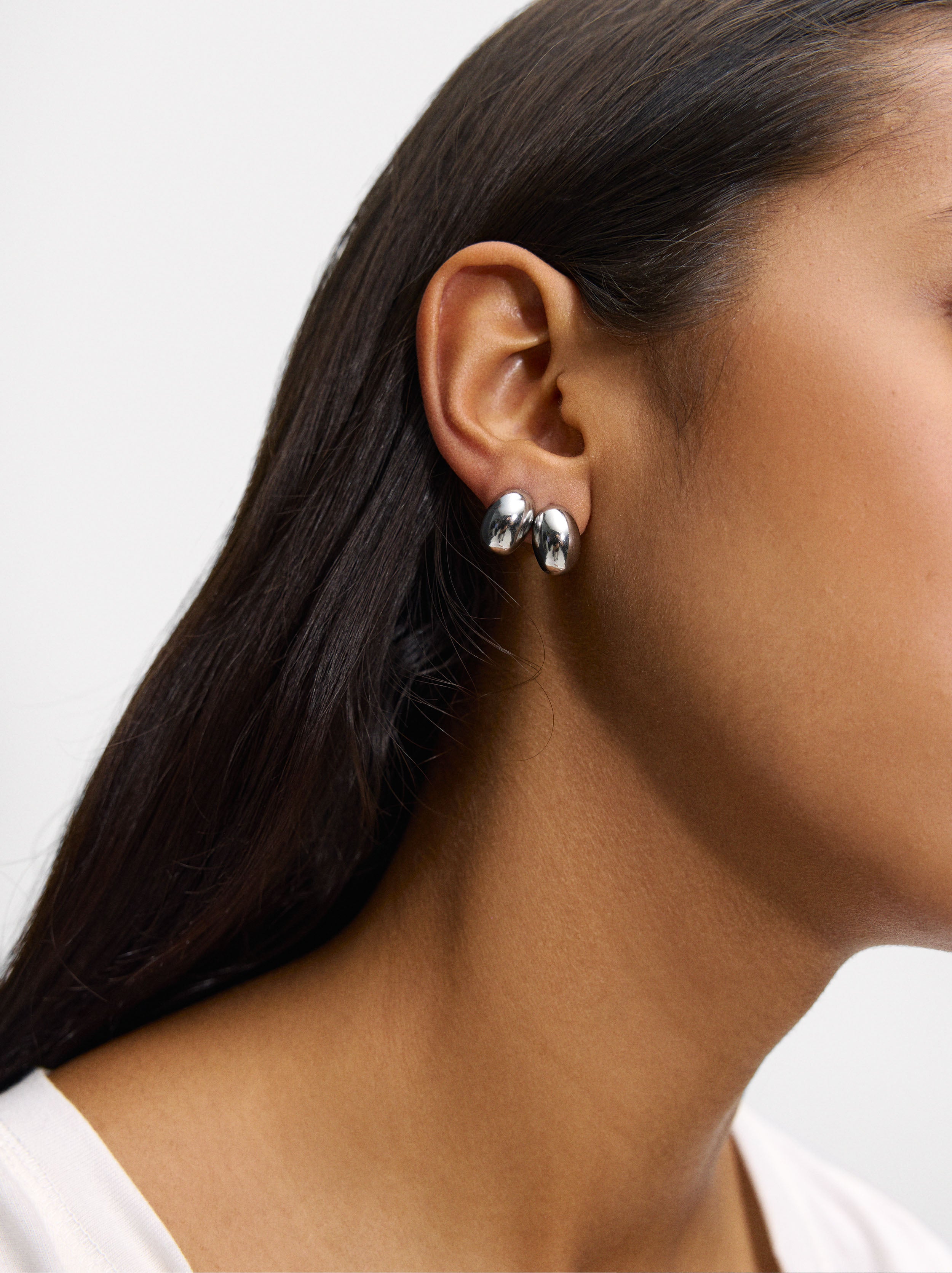Aretes Ovalados - Acero Inoxidable