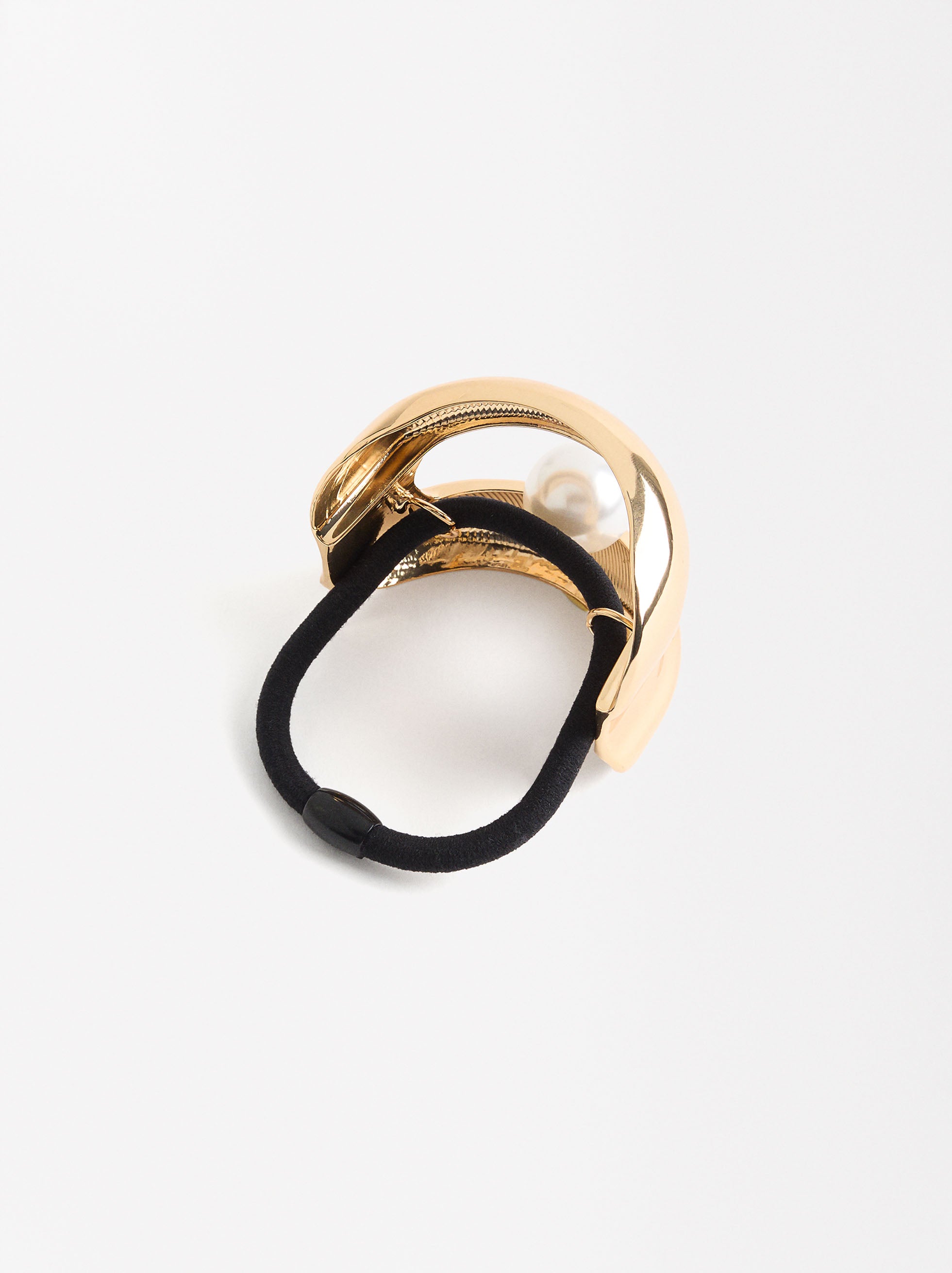 Liga Para El Pelo Con Detalle Dorado