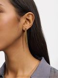 Aretes Largos Efecto Cascada - Acero Inoxidable