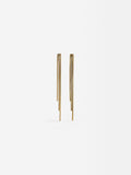 Aretes Largos Efecto Cascada - Acero Inoxidable