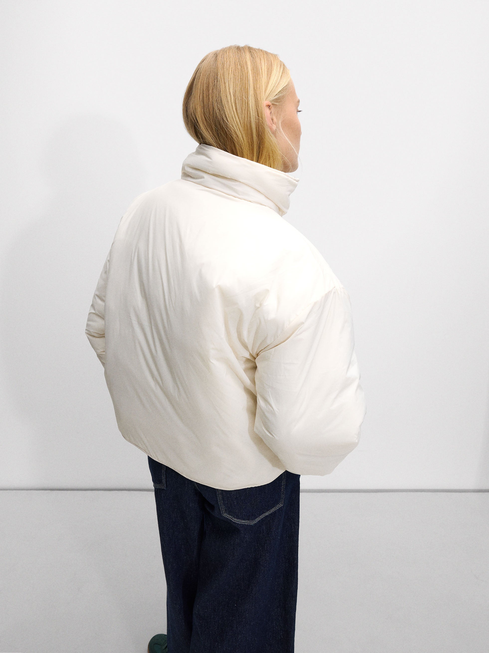 Chaqueta Acolchada De Cuello Alto