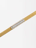 Pulsera Con Cristales - Acero Inoxidable