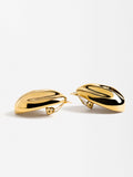 Aretes Ovalados En Relieve - Acero Inoxidable
