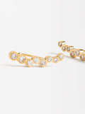 Aretes Con Zirconias - Acero Inoxidable