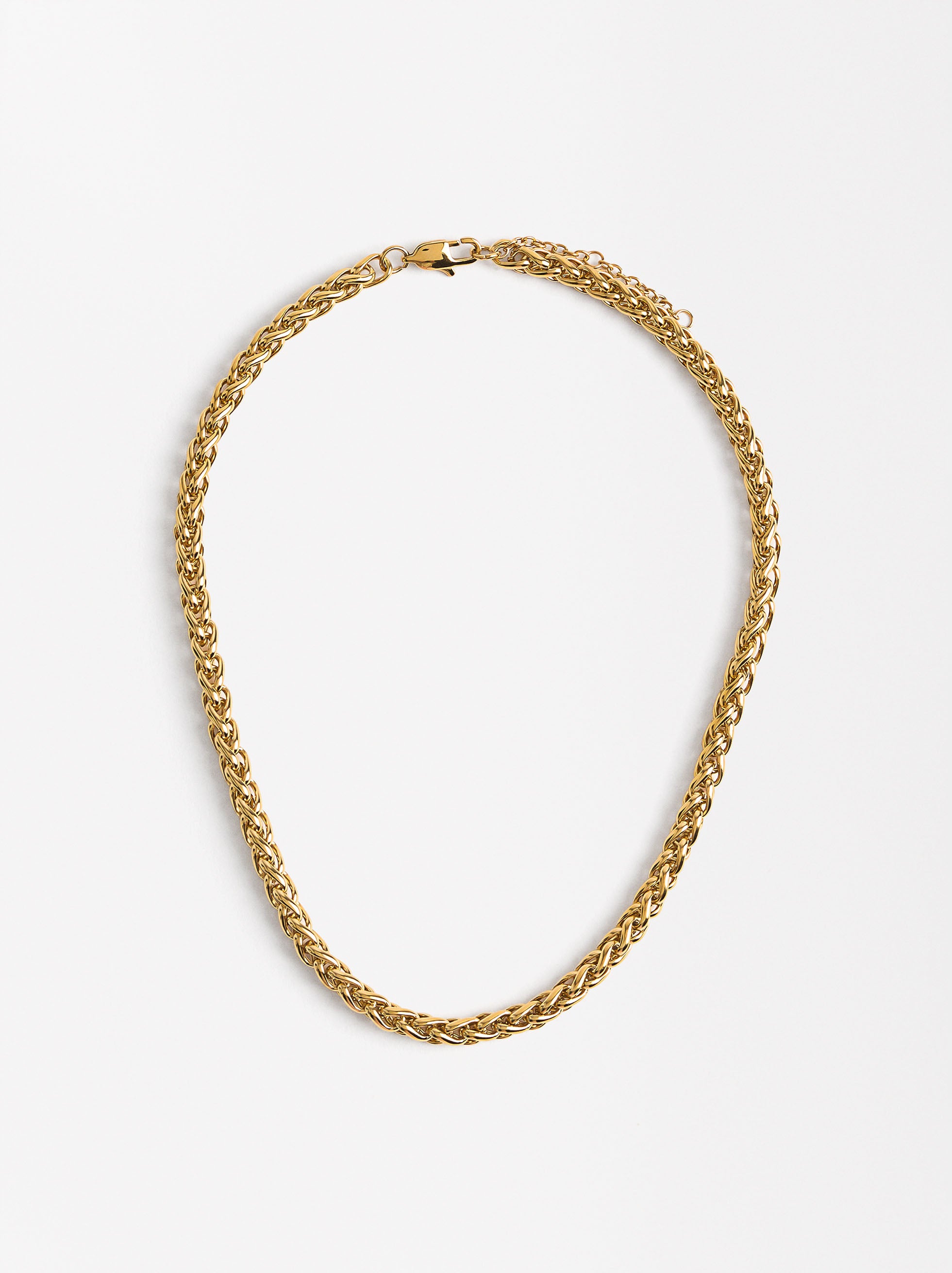 Collar Corto De Eslabones - Acero Inoxidable