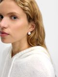 Aretes Con Perlas - Acero Inoxidable
