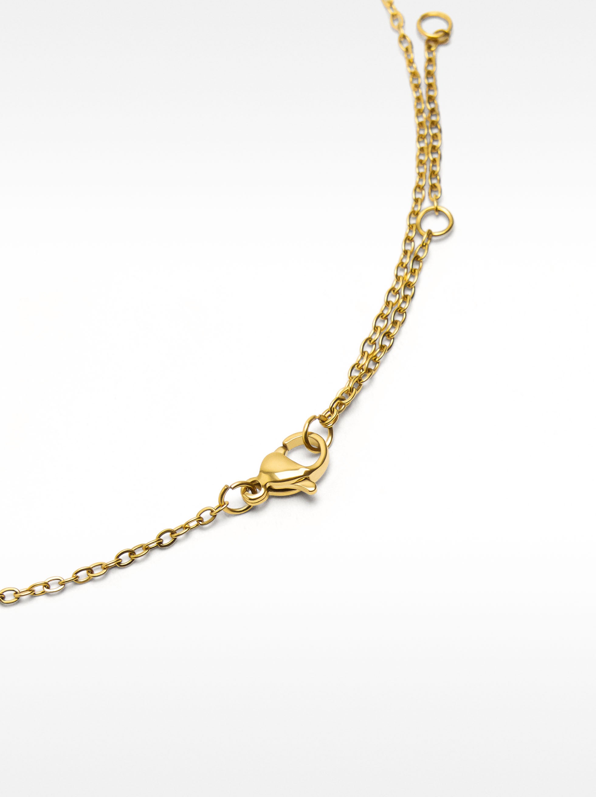 Collar Corto Con Detalle De Barras - Acero Inoxidable