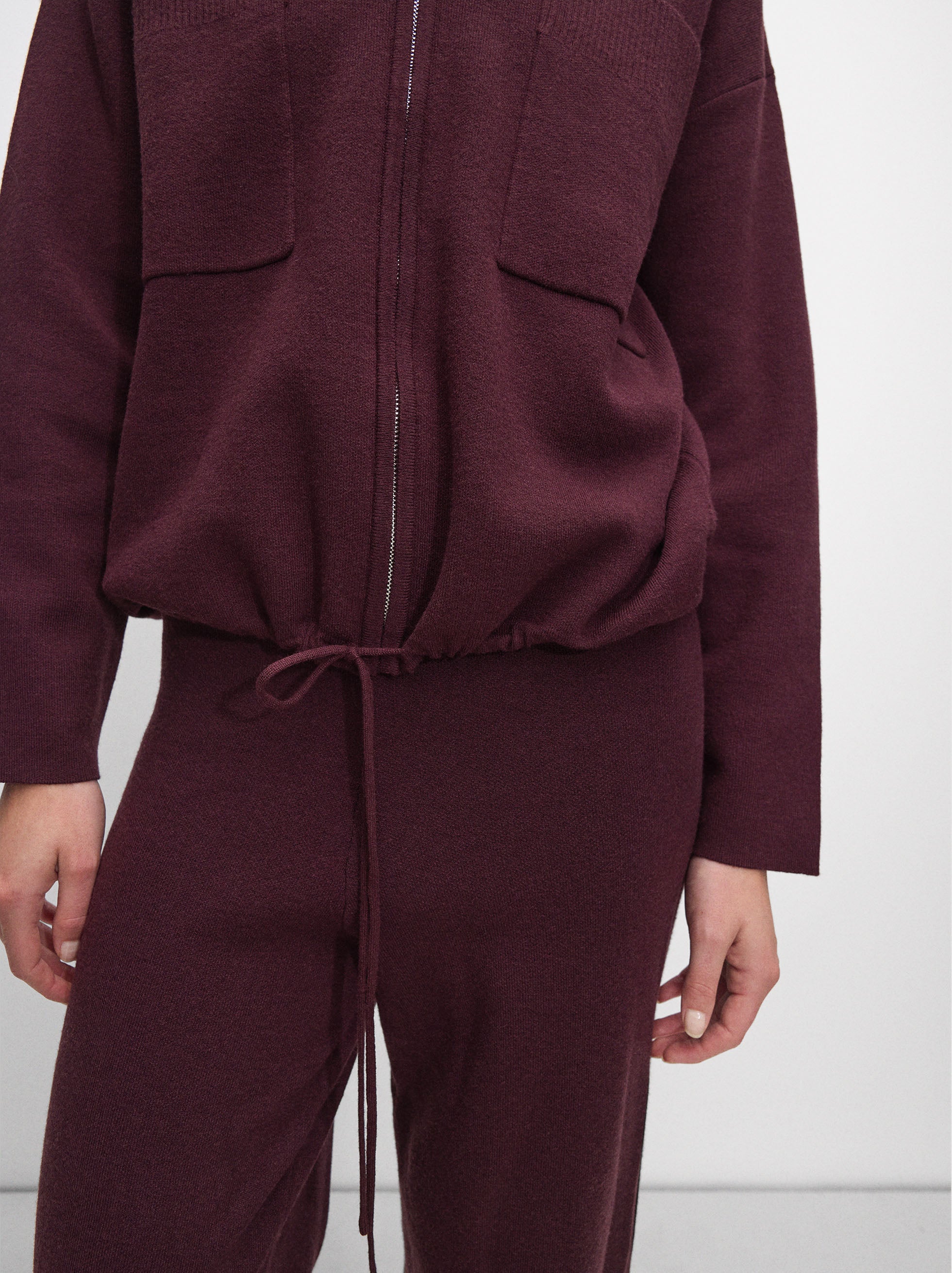 Cárdigan De Punto Con Bolsillos