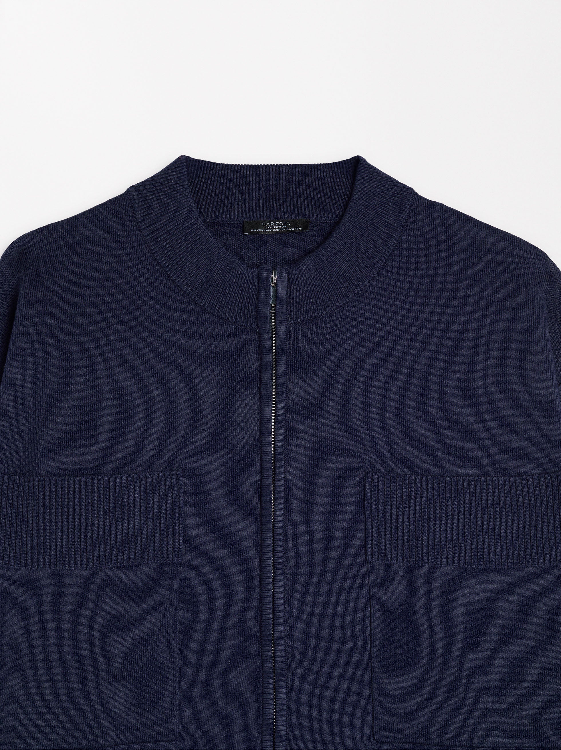 Cárdigan De Punto Con Bolsillos