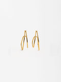 Aretes Efecto Doble - Acero Inoxidable
