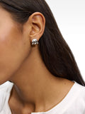 Aretes Abiertos Con Efecto Triple - Acero Inoxidable