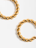 Aretes Medianos Trenzados - Acero Inoxidable