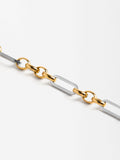 Pulsera De Eslabones Bicolor - Acero Inoxidable