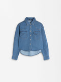 Camisa Denim De Manga Larga