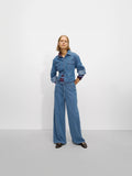Pantalón Denim Con Cordón