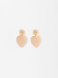 Aretes Largos De Corazón