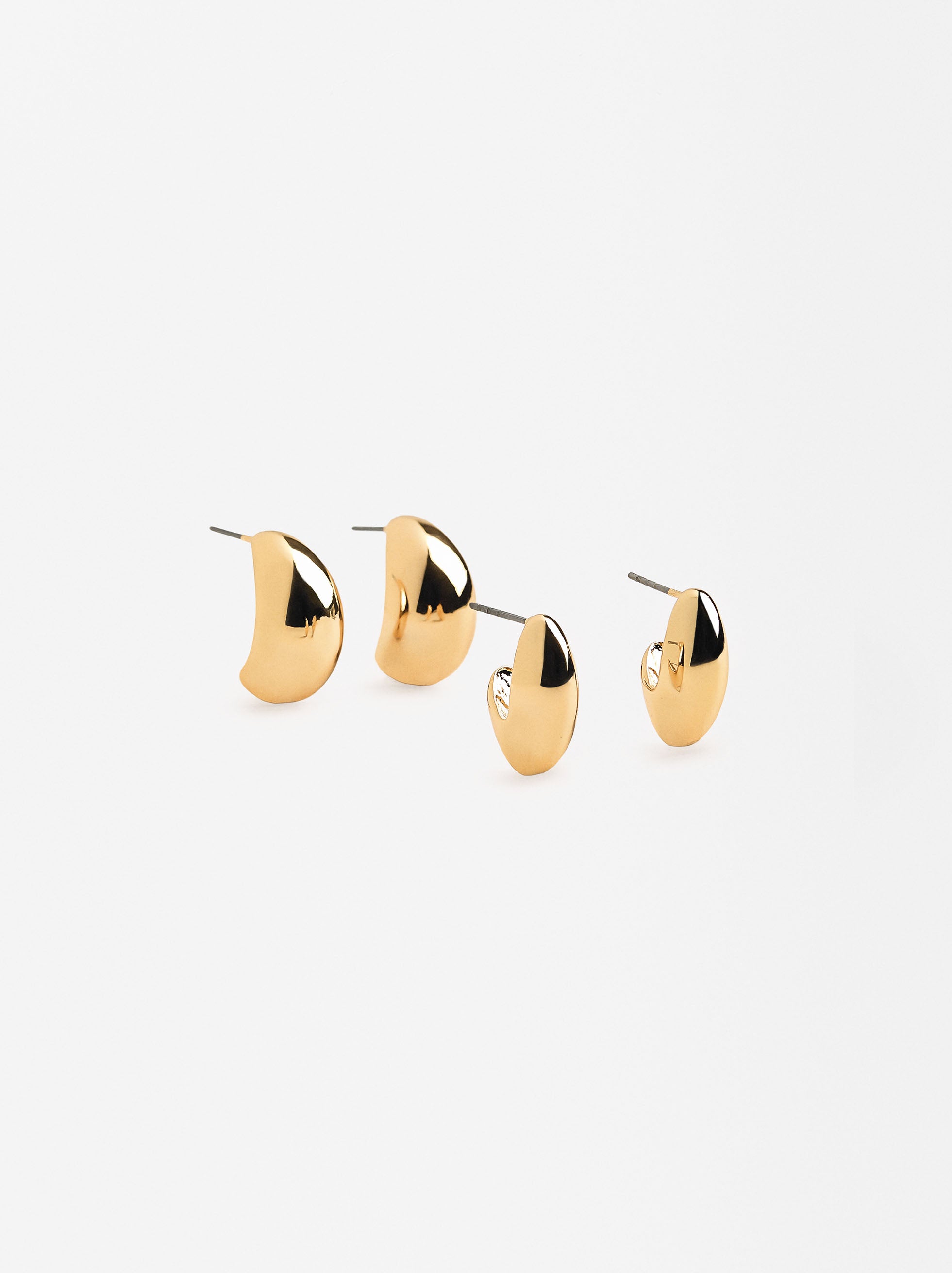 Conjunto De Aretes Dorados