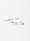 Aretes Largos Con Perlas De Agua Dulce Y Circonitas