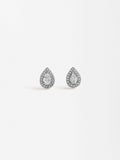 Aretes Lágrima Con Zirconias