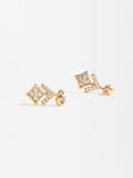 Aretes Rombo Con Circonita
