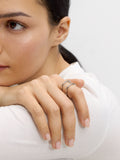 Anillo Efecto Doble Con Zirconias