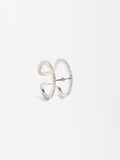 Anillo Efecto Doble Con Zirconias