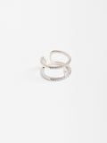 Anillo Efecto Doble Con Zirconias
