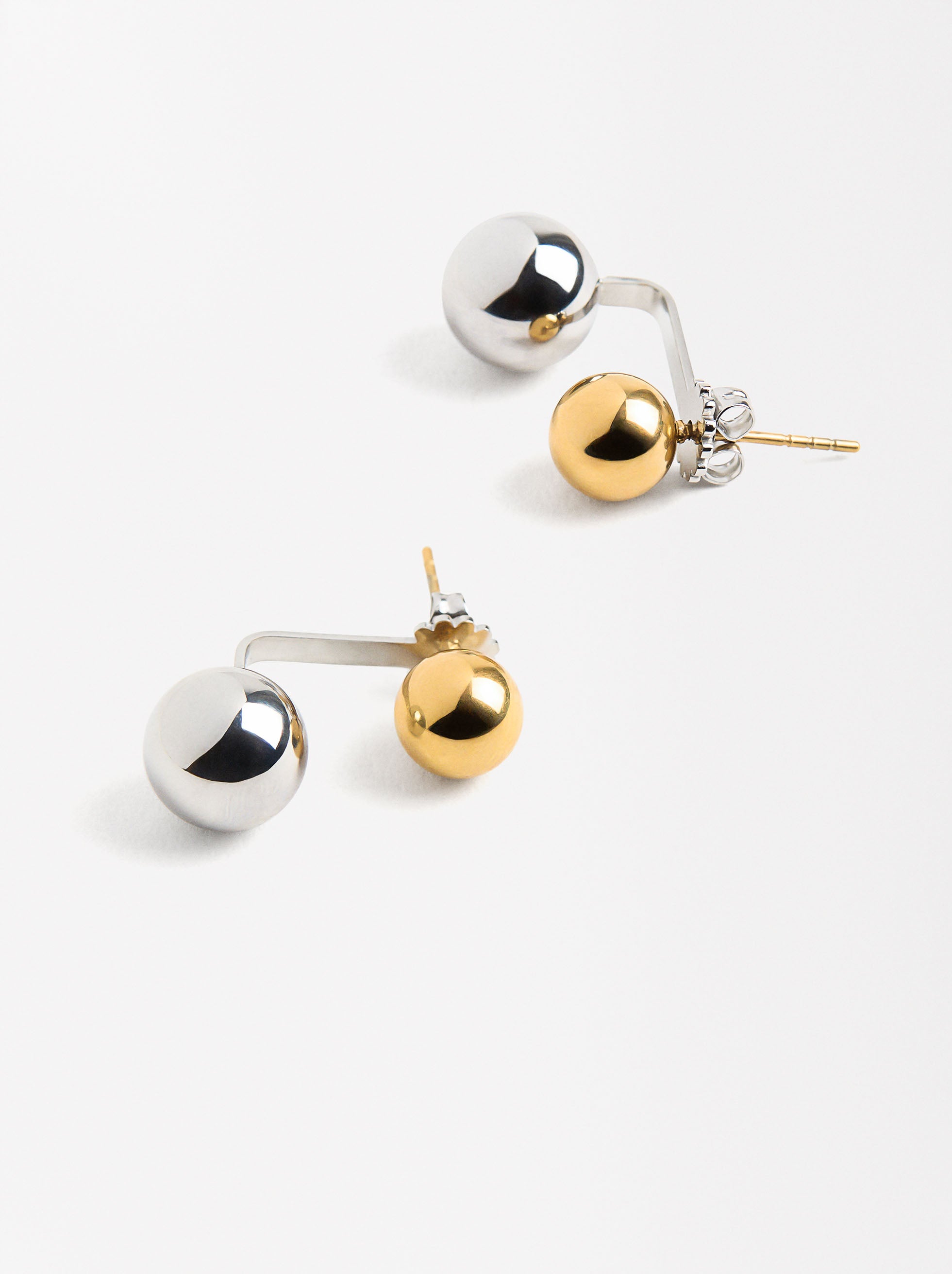 Aretes Esferas - Acero Inoxidable