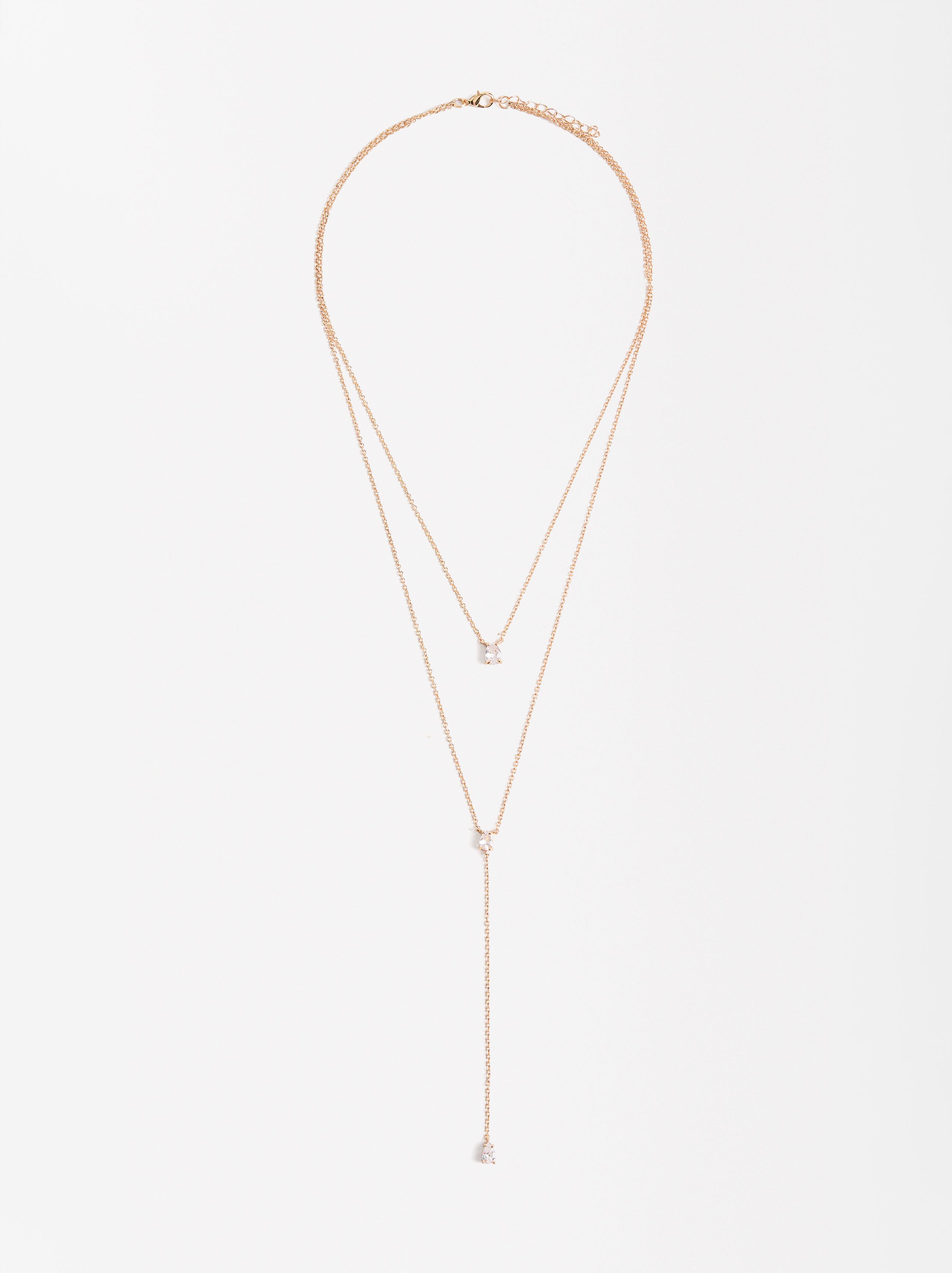 Collar Doble Con Circonitas