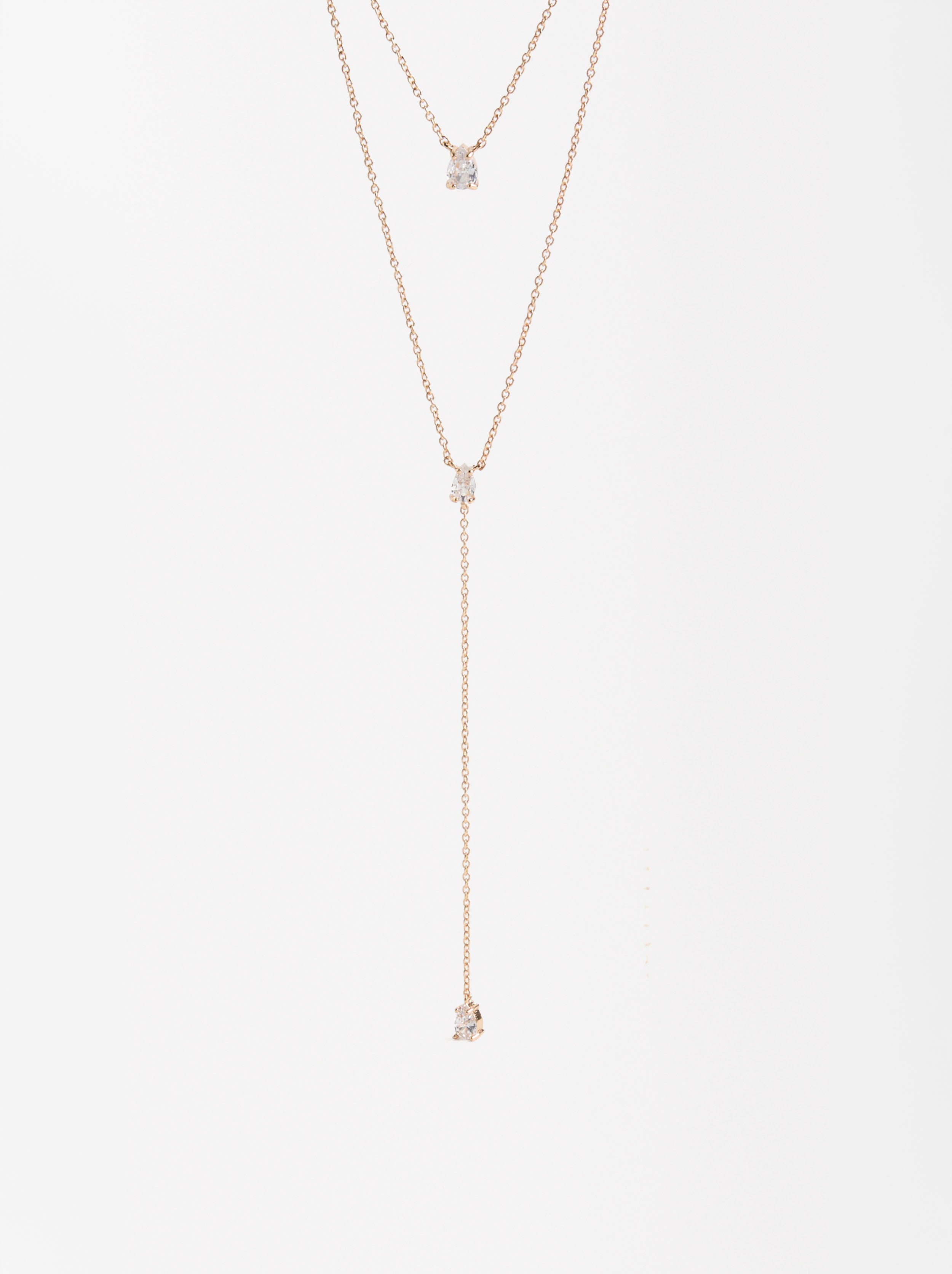 Collar Doble Con Circonitas
