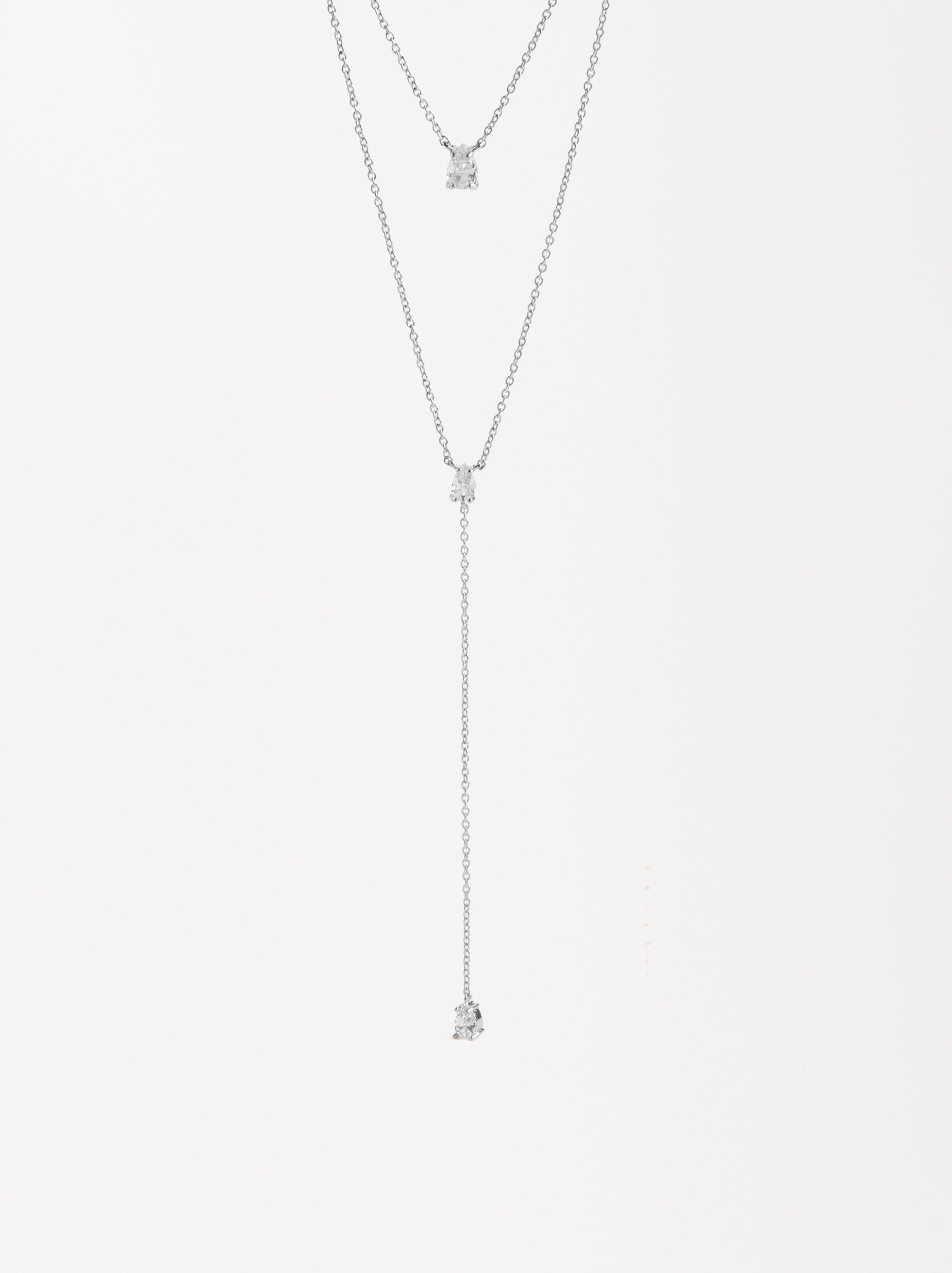 Collar Doble Con Circonitas