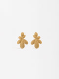 Aretes De Flores Efecto Brillo