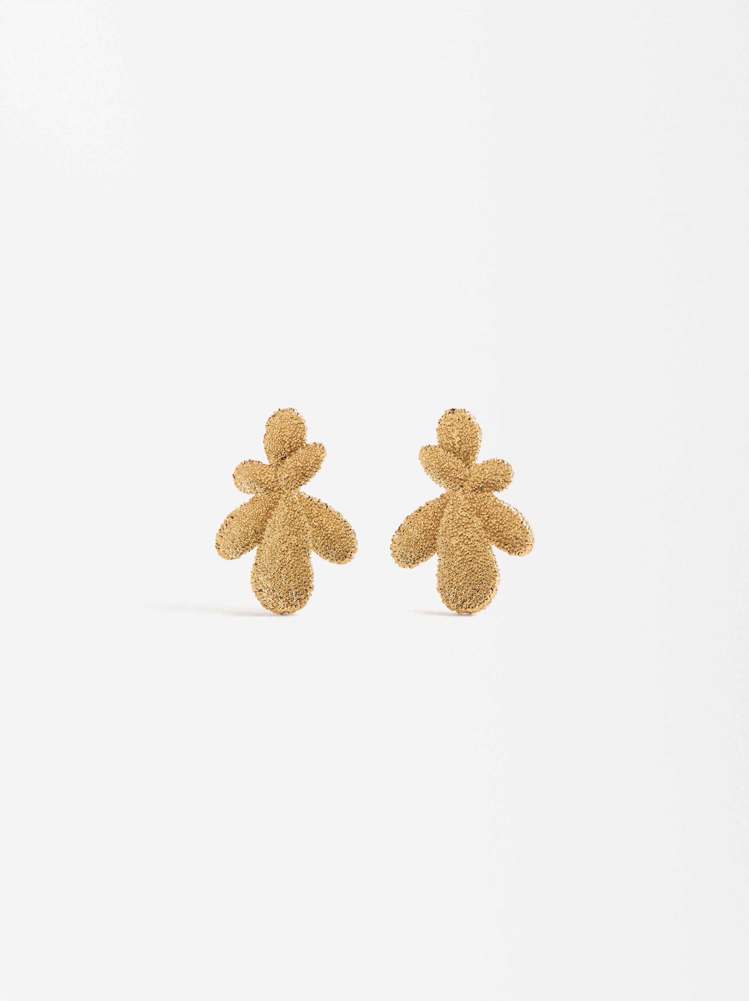 Aretes De Flores Efecto Brillo