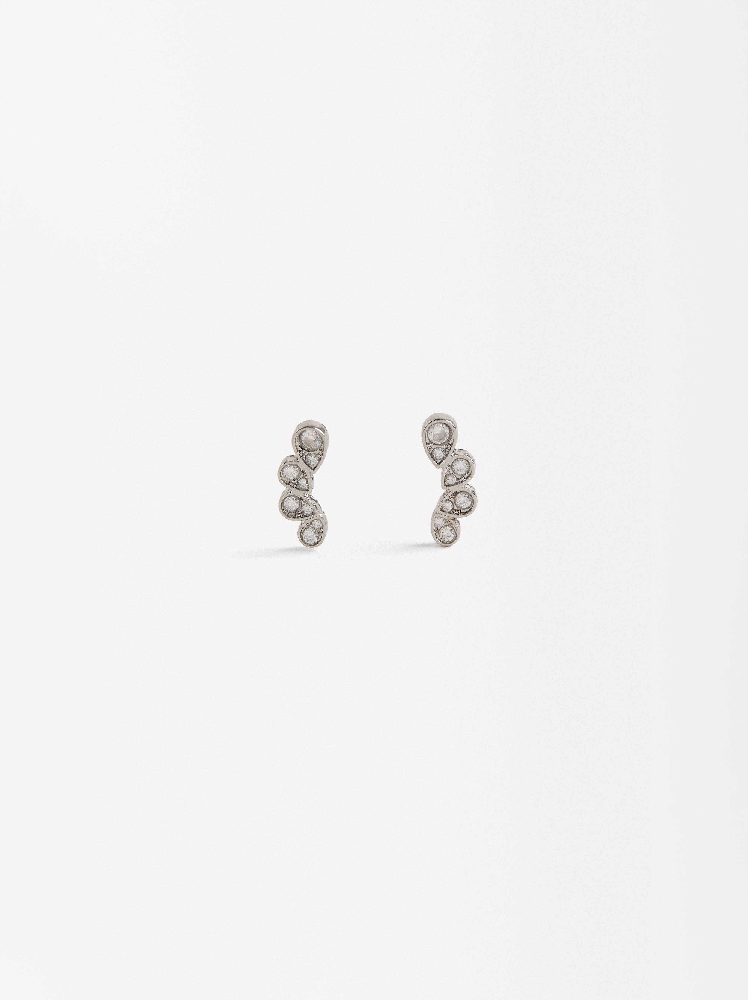 Aretes Cortos Con Circonitas