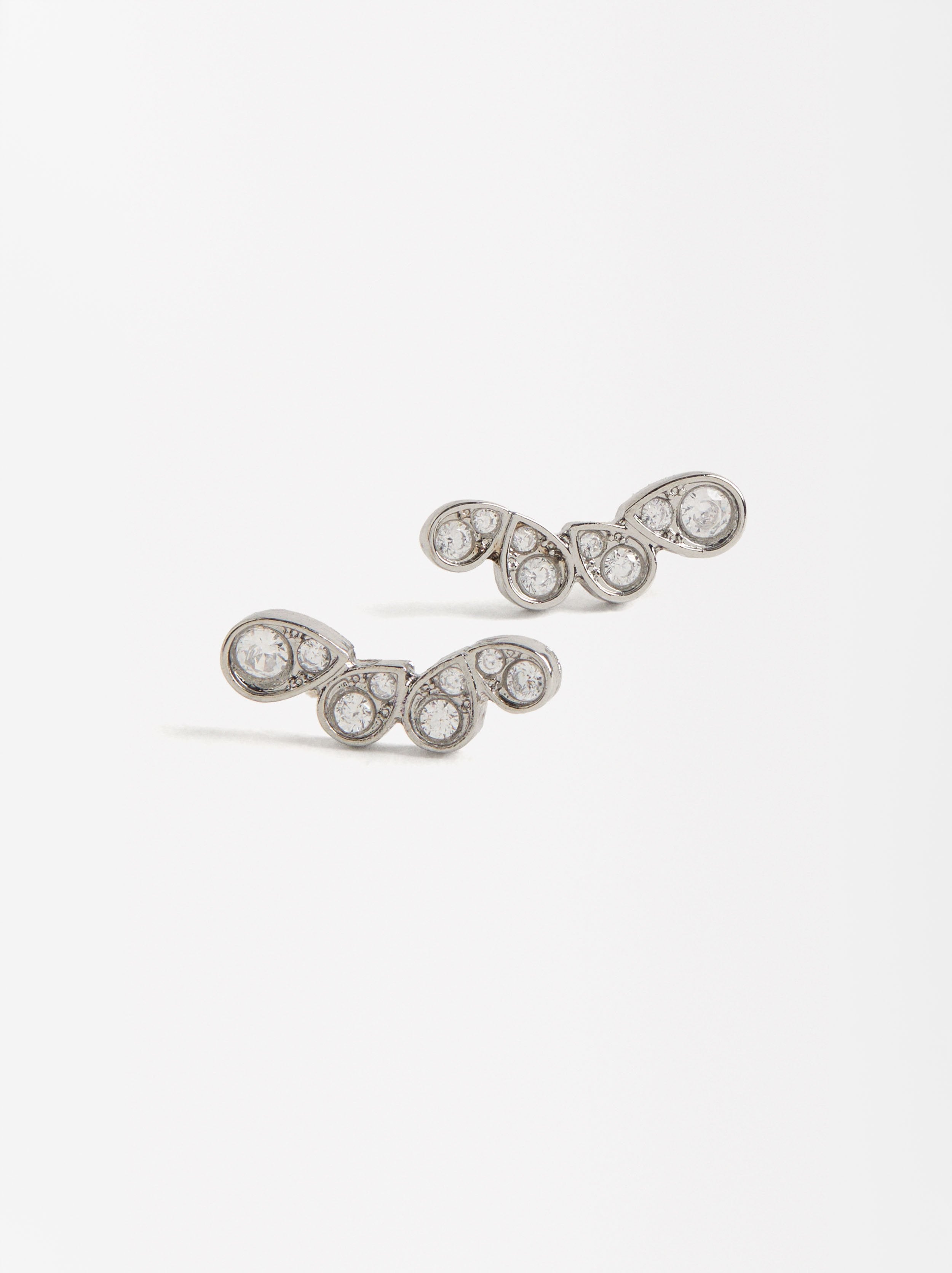 Aretes Cortos Con Circonitas