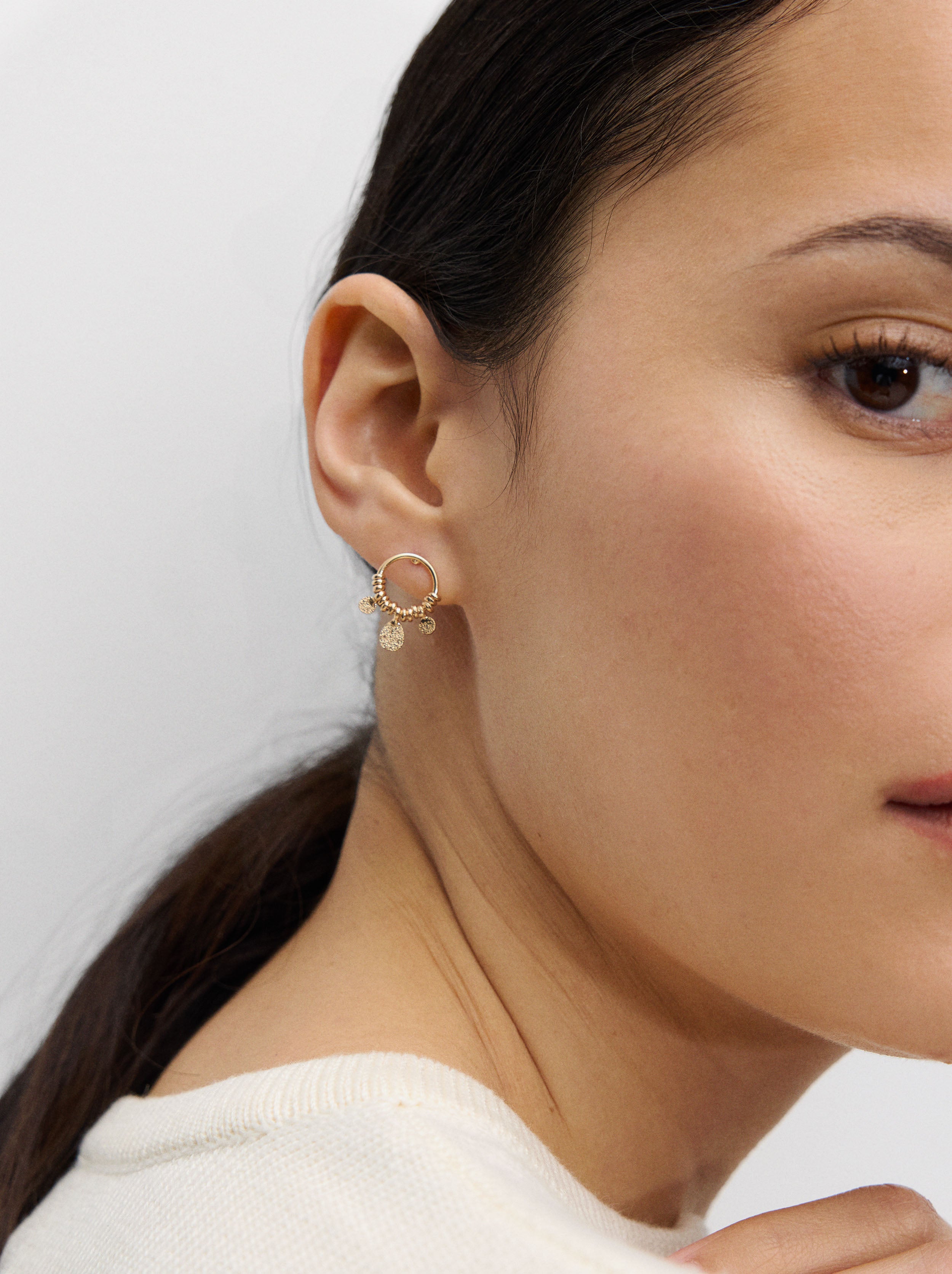 Aretes Con Efecto Martillado