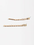 Aretes Largos Con Efecto Martillado
