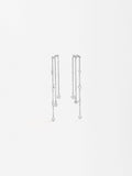 Aretes Largos Multicanal Con Circonitas