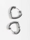 Aretes De Corazón - Acero Inoxidable