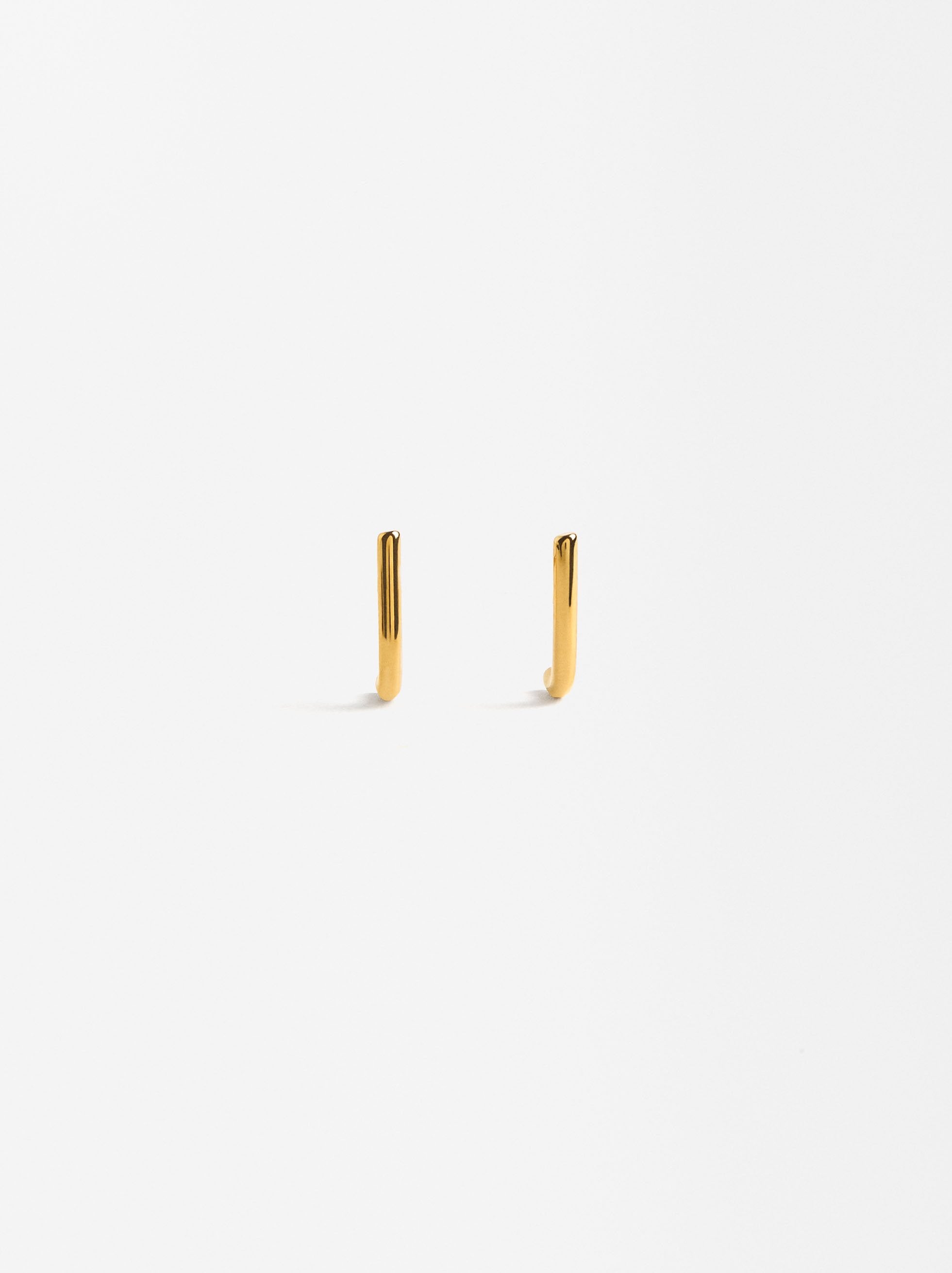 Aretes De Barra - Acero Inoxidable