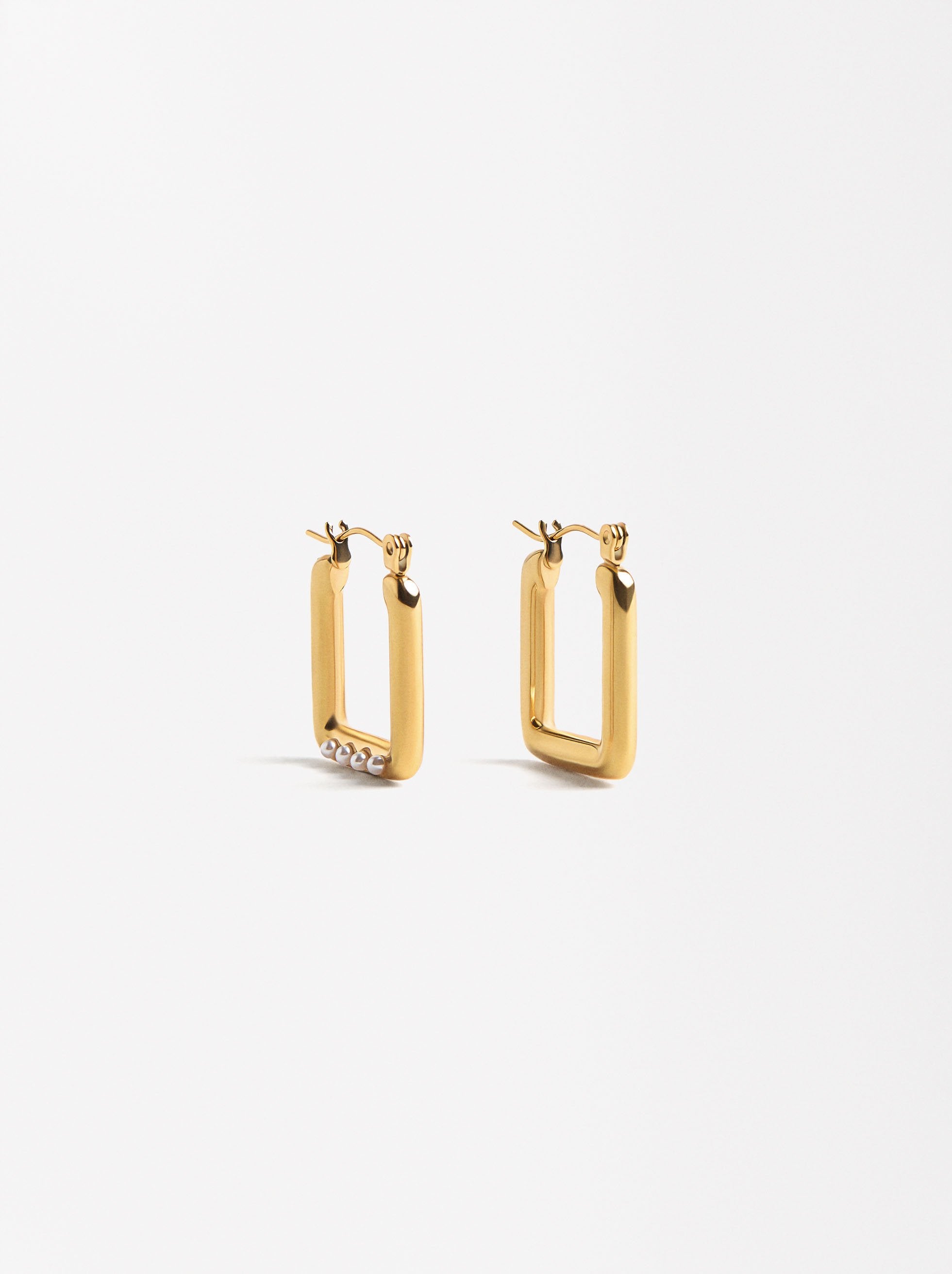 Aretes Cuadrados - Acero Inoxidable