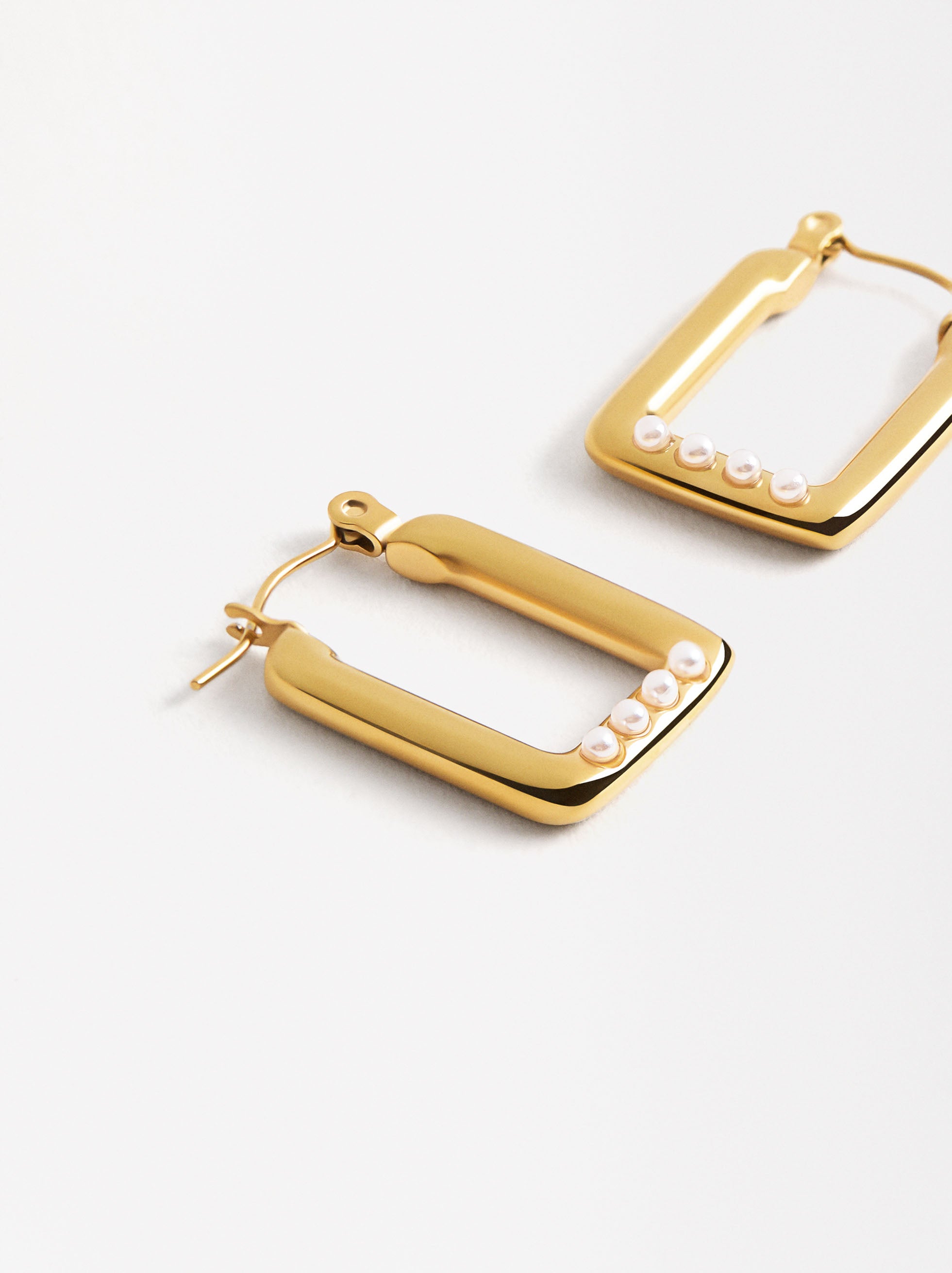 Aretes Cuadrados - Acero Inoxidable